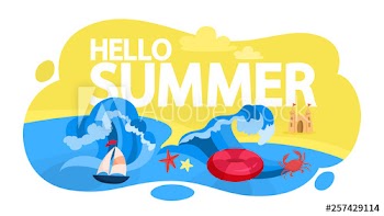 Summer web banner set