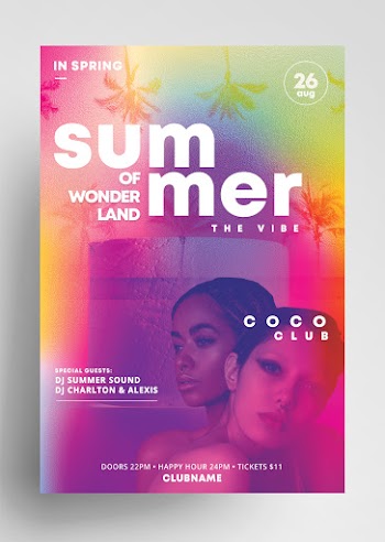 Summer Wonderland Free PSD Flyer Template