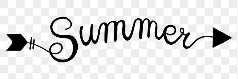 Summer word png, minimal black | Free PNG - rawpixel