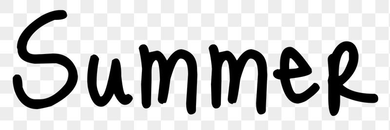 Summer word png, simple typography | Free PNG - rawpixel