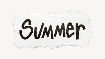 Summer word sticker, ripped paper | Free PSD - rawpixel