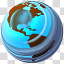 SummerGlass Globe Amerika Icon, AsMochaBlcyanPhantCyx, round blue and gray abstract illustration transparent background PNG clipart
