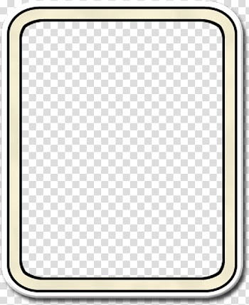 Summertime Scrapkit, rectangular white frame transparent background PNG clipart