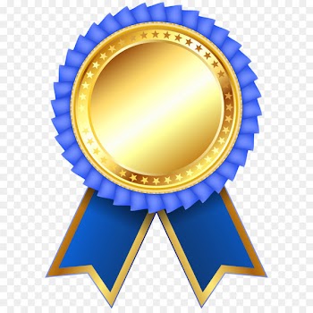 Summit Award Venturing Icon - Blue Award Rosette PNG Clipar Image 