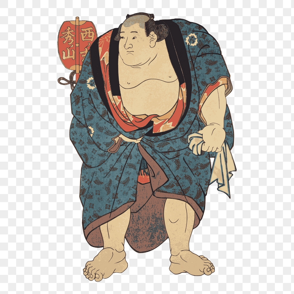 Sumo wrestler png sticker, Japanese | Free PNG - rawpixel