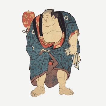Sumo wrestler sticker, Japanese sport | Free PSD - rawpixel