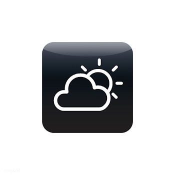 Sun and cloud weather icon vector | Free stock vector - 533894