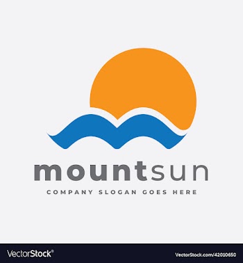 sun and mountain m logo