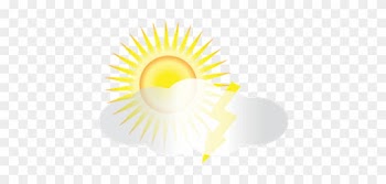 Sun And Thunder Clouds - Weather