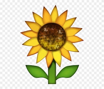 Sun Behind Cloud Emoji $0 - Sunflower Emoji Png