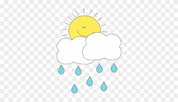 Sun Behind Rain Cloud - Rain Sun And Clouds