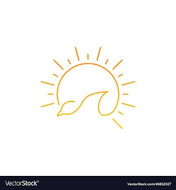 sun bird logo design template birds fly