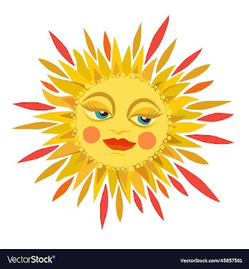 sun bright cute isolated