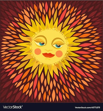 sun bright cute on dark brown