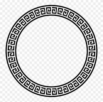 Sun Clipart Clipart Greek - Greek Key Circle Border
