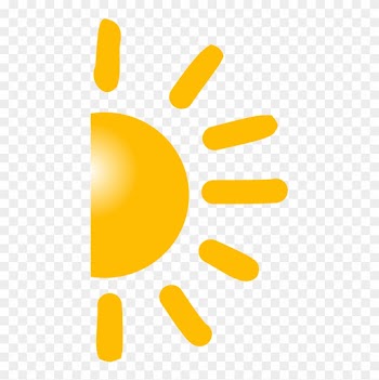Sun Clipart Half Sun - Salute To The Sun