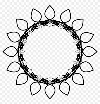 Sun Clipart Outline Png - Black And White Flower Clipart Free Sunflower