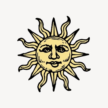 Sun clipart, vintage illustration vector. | Free Vector Illustration - rawpixel