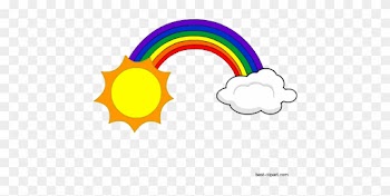 Sun, Cloud And Rainbow Free Clipart - Clip Art