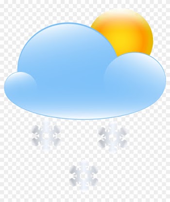 Sun Cloud And Snow Weather Icon Png Clip Art - Sun Cloud And Snow Weather Icon Png Clip Art