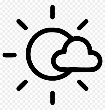 Sun Cloud Sunny Nature Sky Comments - Modern Icon Sunrise Sunset Png