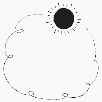 Sun decorated line art frame transparent png | Free  transparent png - 2265143