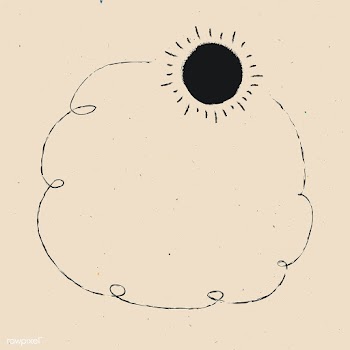 Sun decorated line art frame vector | Free  vector - 2265135