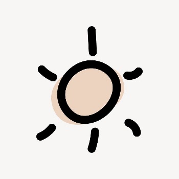 Sun  doodle collage element | Free Vector - rawpixel