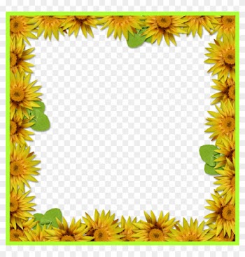 Sun Flower Sunflower Frame Png Incredible Bie Arrow - Sunflower Border Design