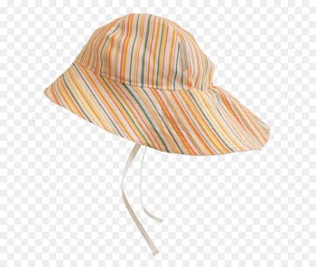 Sun hat Solhatt Child Orange - bak outline 