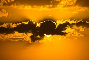 Sun Hiding Behind Clouds