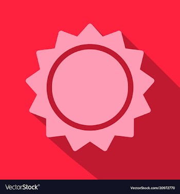 Sun icon trendy summer symbol for website design vector image
