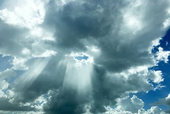 Sun Light Shining Down from the Sky