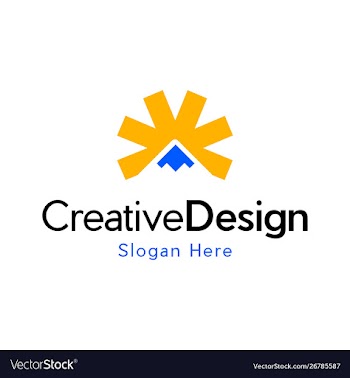 Sun mountain landscaping creative logo vector image