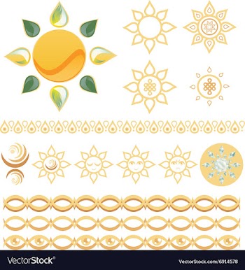 Sun pack vector image