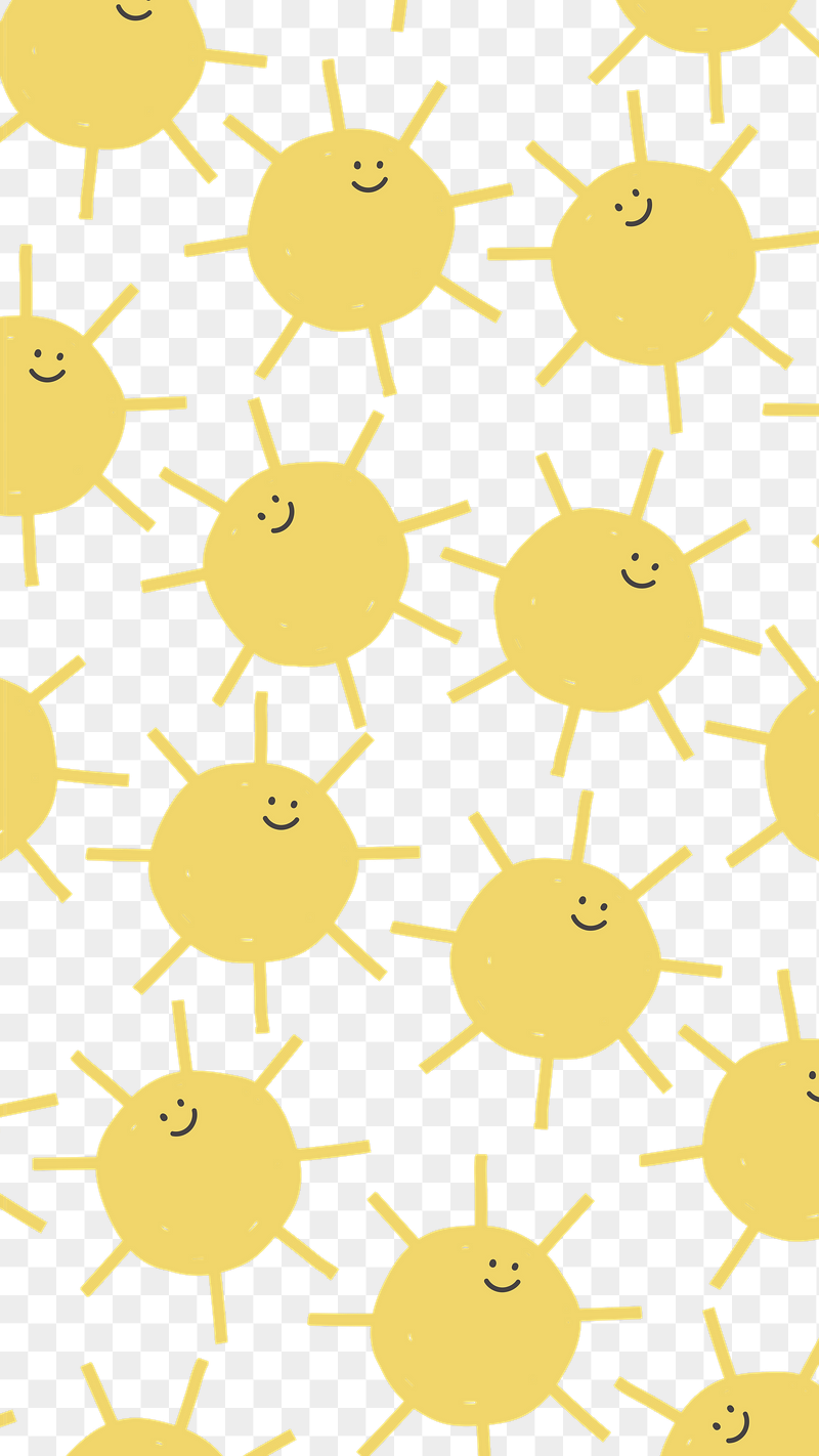 Sun pattern png cute doodle | Free PNG - rawpixel
