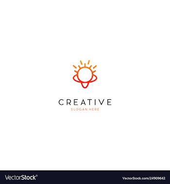 Sun planet energy creative technology logo vector image