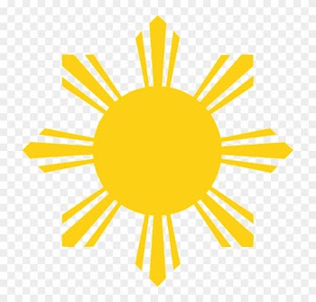 Sun Rays Yellow - Philippine Flag Sun