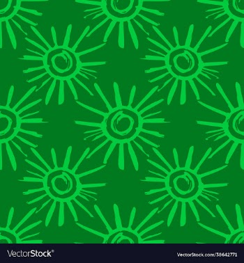 sun seamless pattern colored