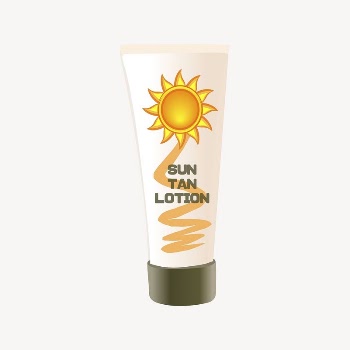 Sun tan lotion clipart, Glitch | Free PSD - rawpixel