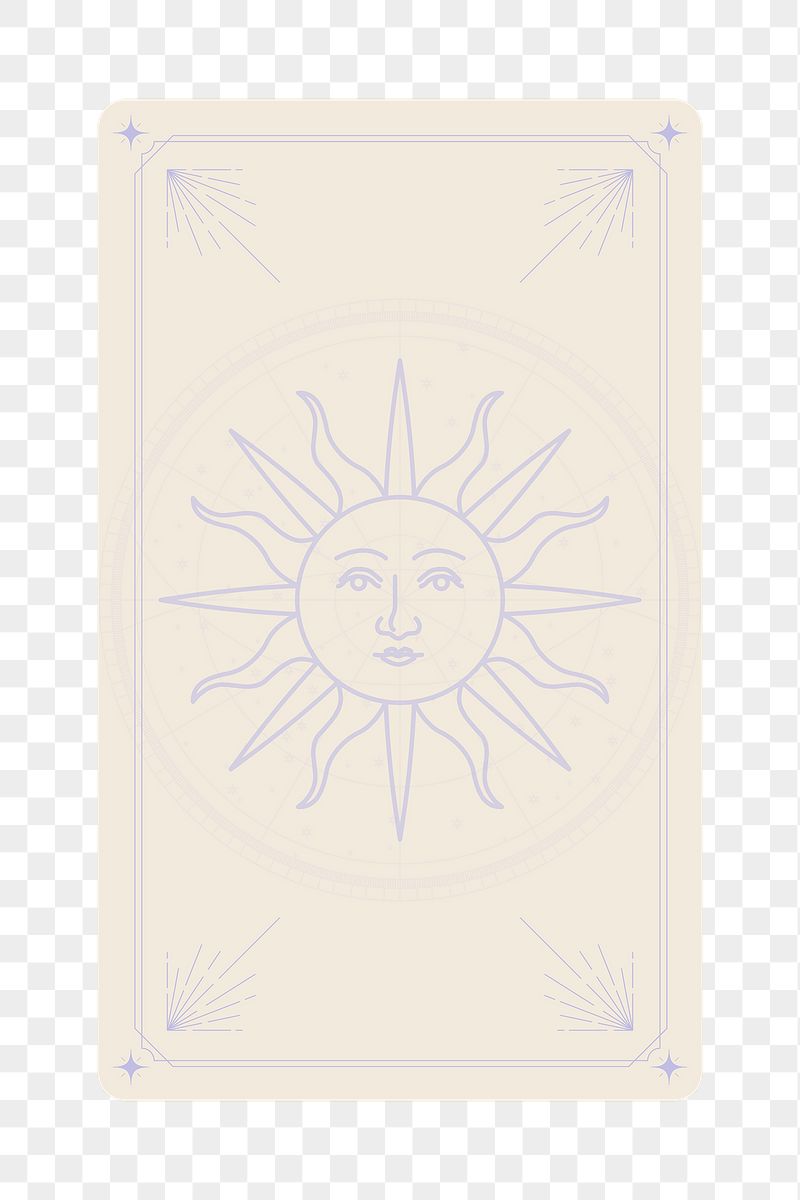 Sun tarot png aesthetic sticker, | Free PNG - rawpixel