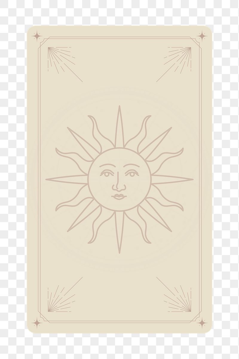 Sun tarot png aesthetic sticker, | Free PNG - rawpixel