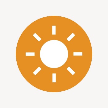 Sun, weather icon, flat graphic | Free Icons - rawpixel