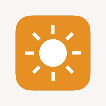Sun, weather icon, flat graphic | Free Icons - rawpixel