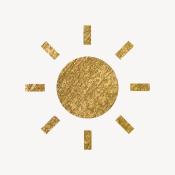 Sun, weather icon, gold illustration | Free Icons - rawpixel