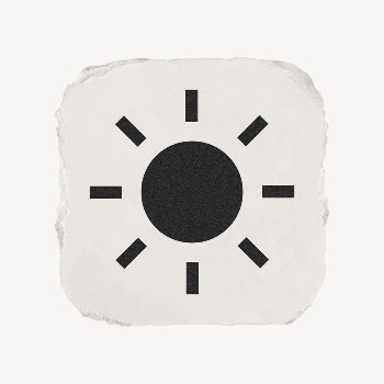 Sun, weather icon, ripped paper | Free Icons - rawpixel