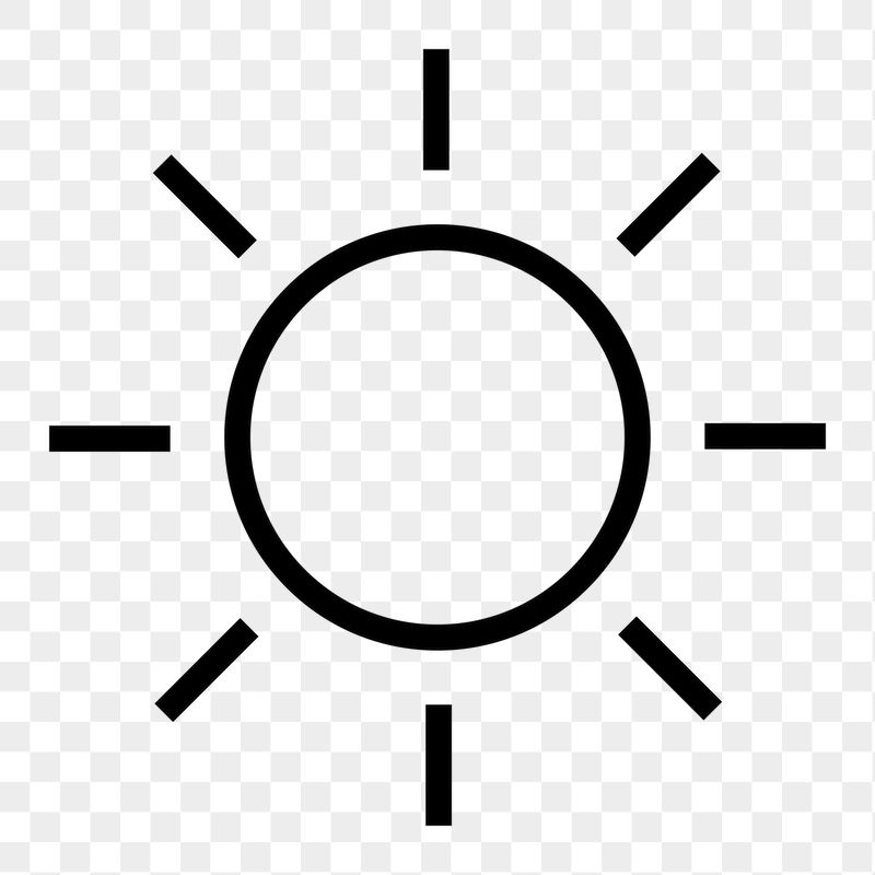 Sun, weather line png icon | Free Icons - rawpixel
