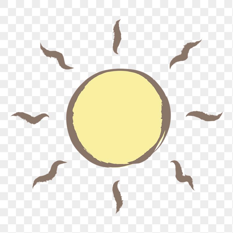 Sun, weather png sticker, pastel | Free PNG Illustration - rawpixel