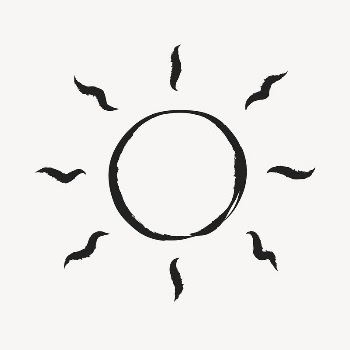 Sun, weather sticker, cute doodle | Free PSD Illustration - rawpixel