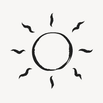 Sun, weather sticker, cute doodle | Free Vector Illustration - rawpixel